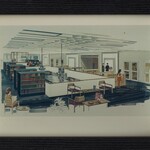 010 Architectural Rendering - Library, Third Floor by Southern Methodist University, Dedman School of Law, Underwood Law Library