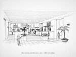 008 Sketch of Main Lounge and Discussion Area by Southern Methodist University, Dedman School of Law, Underwood Law Library