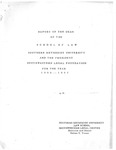 Report of the Dean of the School of Law for the Year 1956-1957