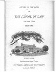 Report of the Dean of the School of Law for the Year 1964-1965 by Charles O. Galvin