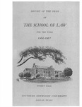 Report of the Dean of the School of Law for the Year 1966-1967 by Charles O. Galvin