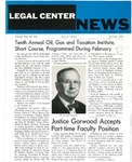 Legal Center News, Vol. 2, No. 1 by Southern Methodist University, School of Law and Southwestern Legal Foundation